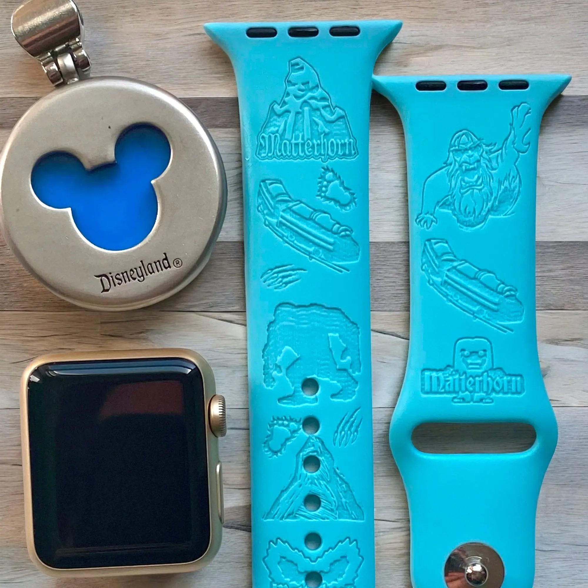 Matterhorn Engraved Watch Band - SarenaTealDesigns