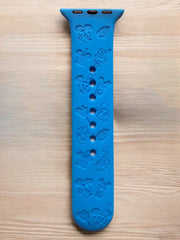 Mickey Cartoon (Shorts) Snacks Engraved Watch Band - SarenaTealDesigns