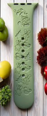 Mickey Christmas Engraved Watch Band - SarenaTealDesigns