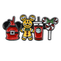 Mickey Christmas Snacks Watch Band Slider Charm - SarenaTealDesigns