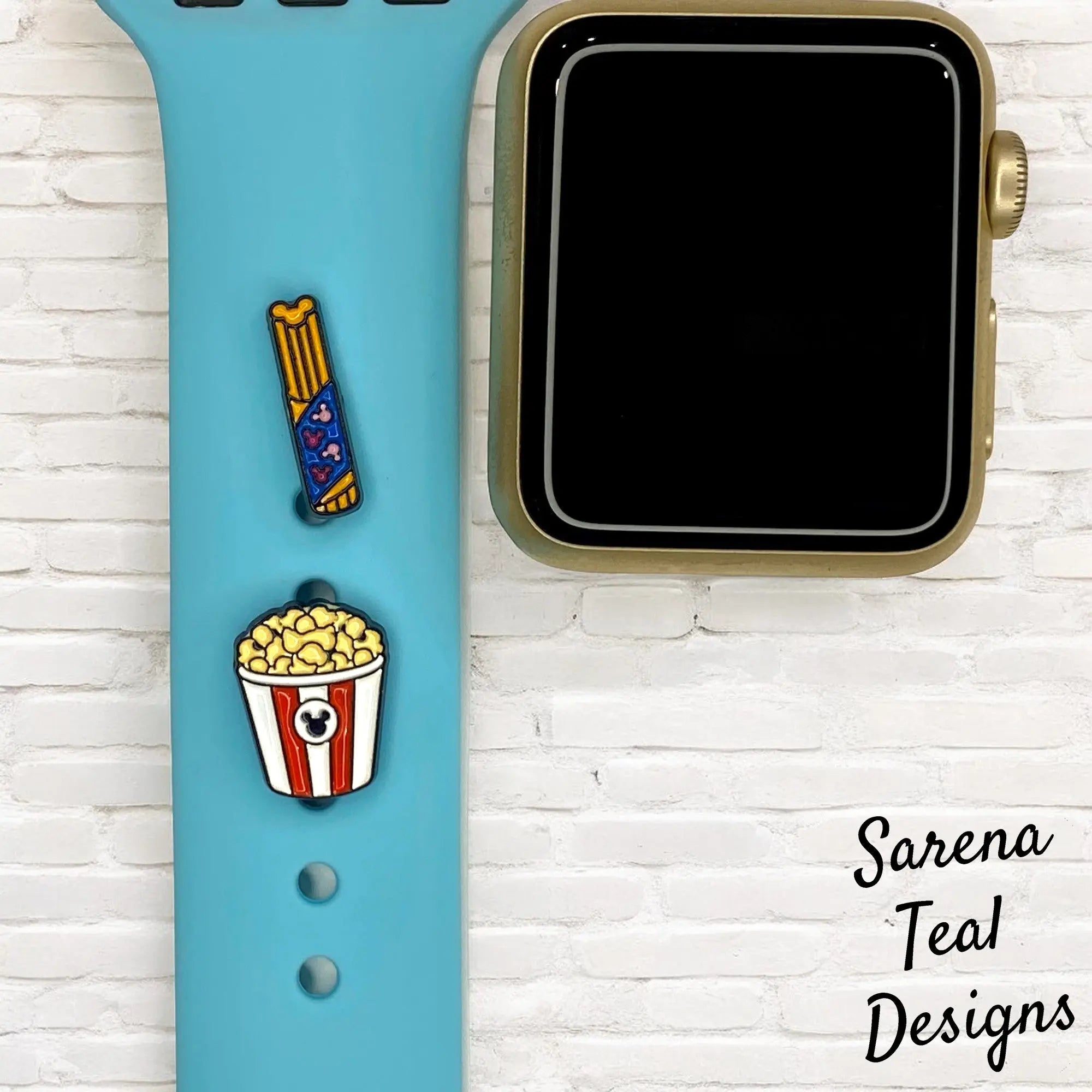 Mickey Churro - Popcorn Watch Band Charm - SarenaTealDesigns