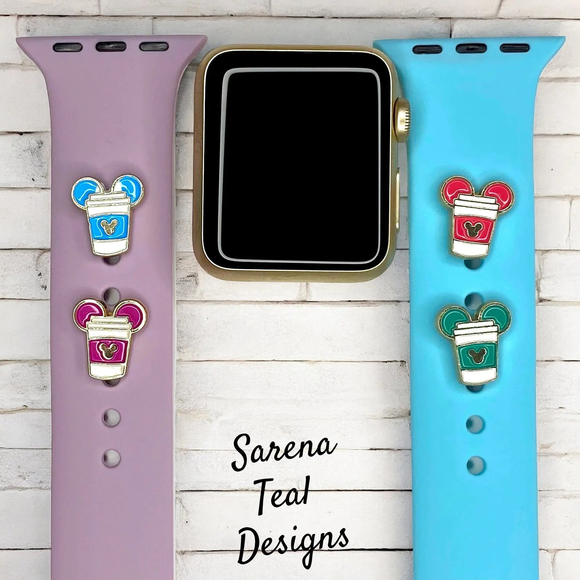 Mickey Coffee Watch Band Charm - SarenaTealDesigns