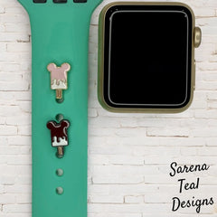 Mickey Ice Cream Bar Watch Band Charm - SarenaTealDesigns