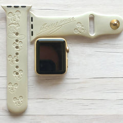Mickey Mouse Engraved Watch Band - SarenaTealDesigns