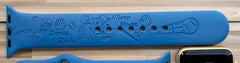 Mickey and Donald Baseball Engraved Watch Band - SarenaTealDesigns