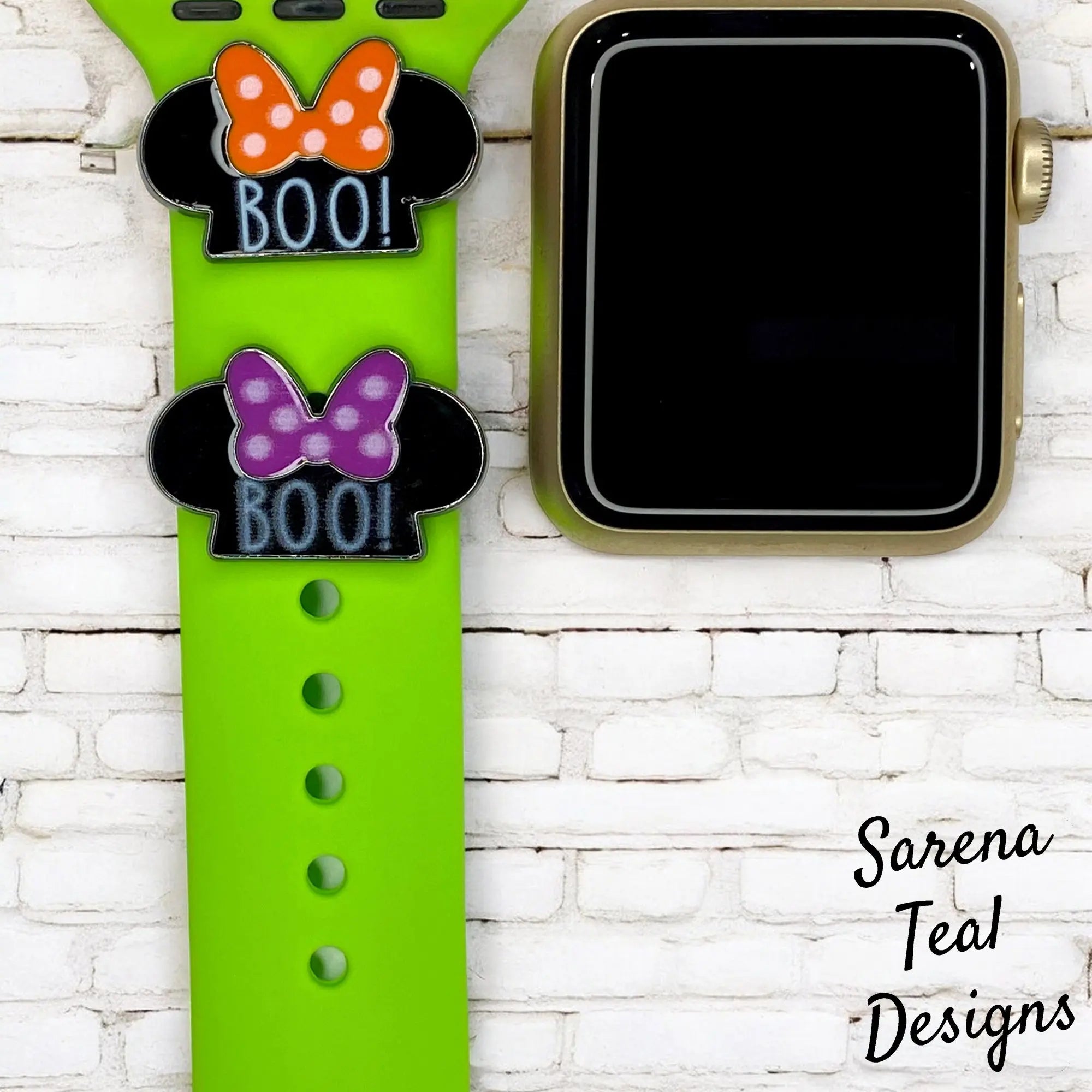 Minnie BOO! Watch Band Slider Charm - SarenaTealDesigns