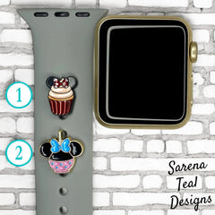 Minnie Snacks Watch Band Charm - SarenaTealDesigns