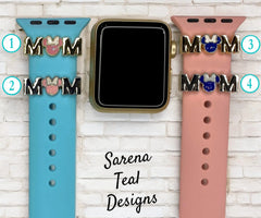 Mom with Minnie Head Watch Band Slider Charm - SarenaTealDesigns