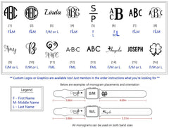 Nurse Stethoscope Monogram Watch Band - SarenaTealDesigns