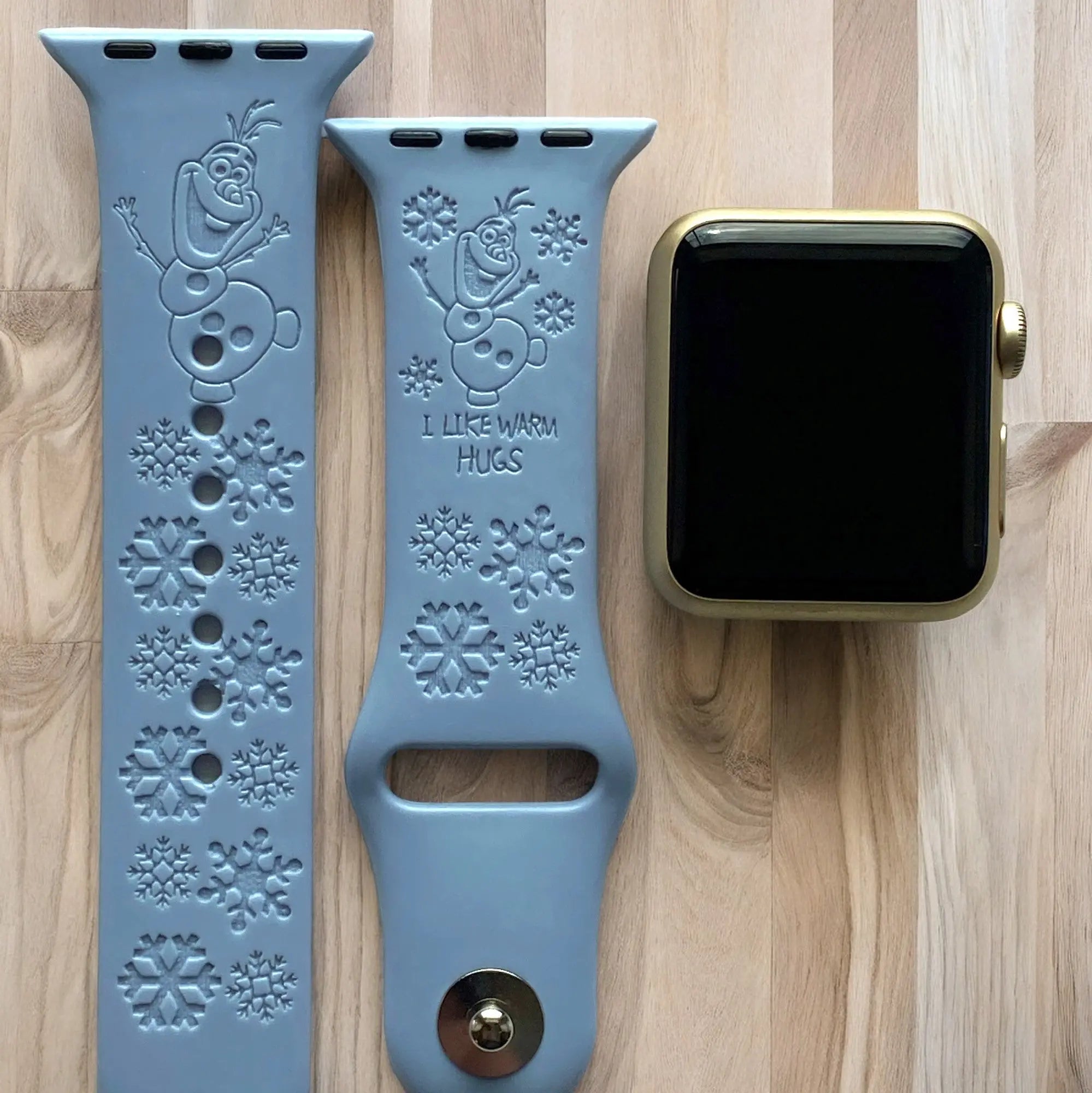 Olaf Engraved Watch Band - SarenaTealDesigns