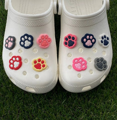 Paw Prints Clog Charms | Video Game Clog Charms | Fashion Charms | Clog Accessories | Bracelet Charms | Sports Clog Charms - SarenaTealDesigns