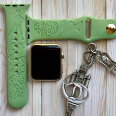 Peter Pan Engraved Watch Band - SarenaTealDesigns