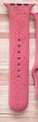Piglet the Pig Engraved Watch Band - SarenaTealDesigns