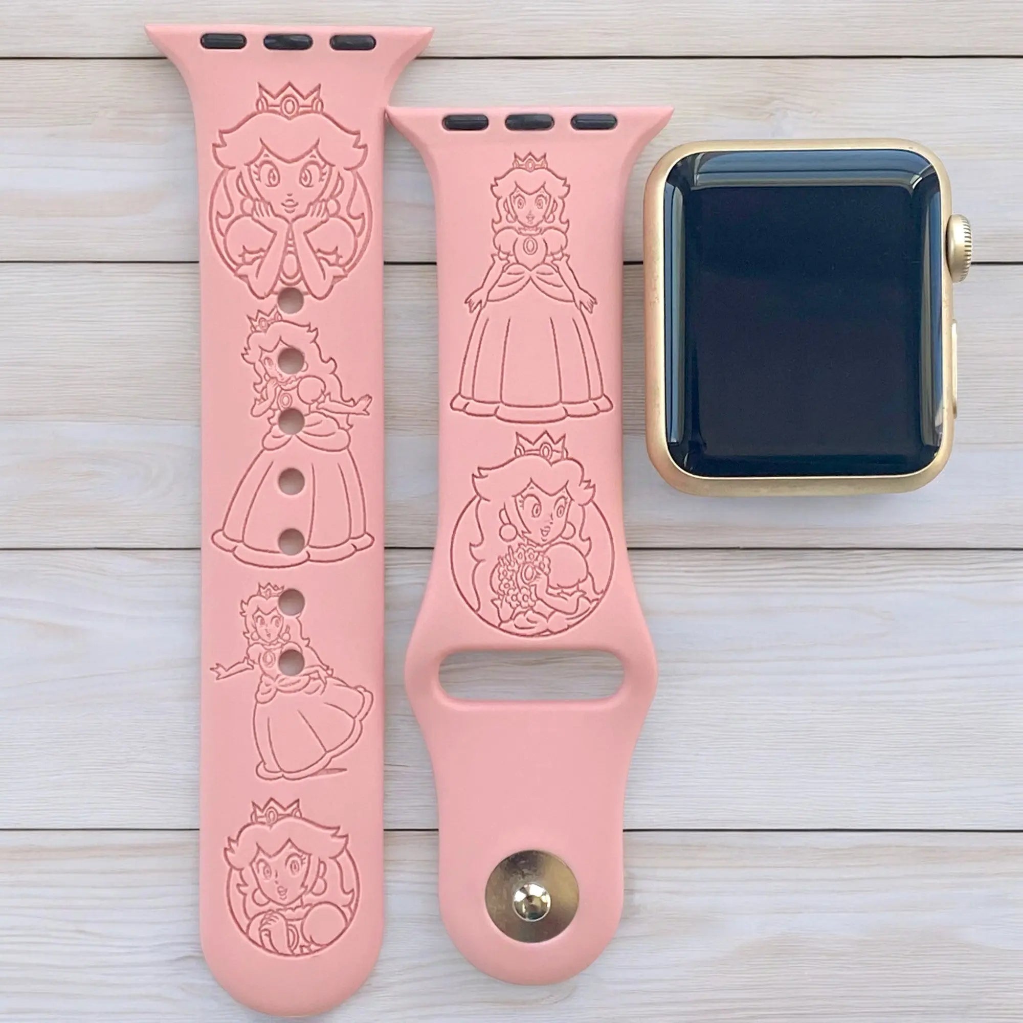 Princess Peach Watch Band - SarenaTealDesigns