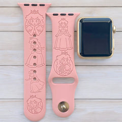 Princess Peach Watch Band - SarenaTealDesigns