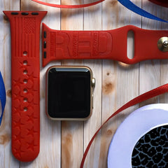 Remember Everyone Deployed Engraved Watch Band - SarenaTealDesigns