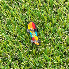 Skateboard w/ Alien Head Clog Charm - SarenaTealDesigns