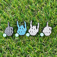 Skeleton Hands Clog Charms - SarenaTealDesigns