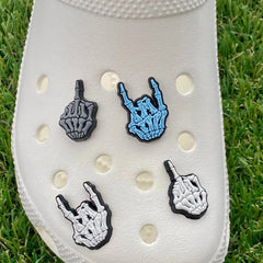 Skeleton Hands Clog Charms - SarenaTealDesigns