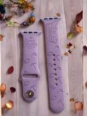 Snow White’s 7 Dwarfs Engraved Watch Band - SarenaTealDesigns