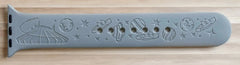 Space Mountain Engraved Watch Band - SarenaTealDesigns