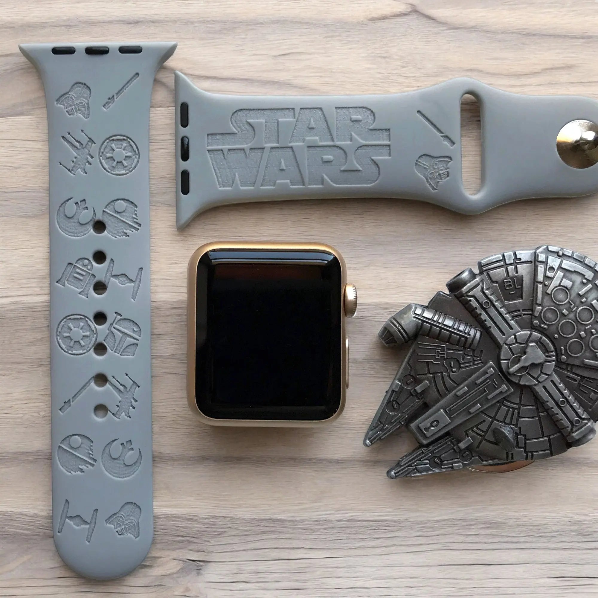 Star Wars Engraved Watch Band - SarenaTealDesigns