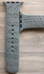 Star Wars Engraved Watch Band - SarenaTealDesigns