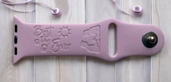 Tangled 'Rapunzel' Engraved Watch Band - SarenaTealDesigns