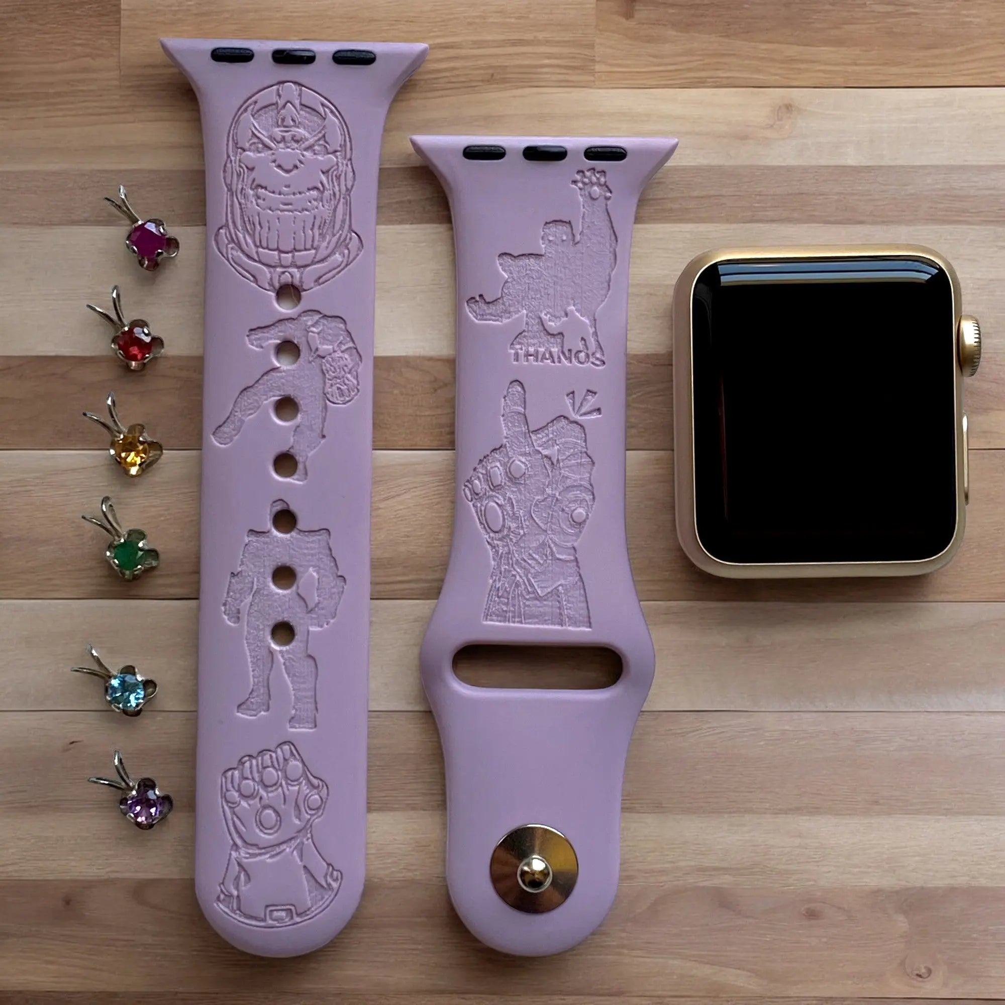 Thanos Engraved Watch Band - SarenaTealDesigns