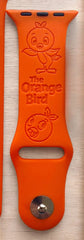 The Orange Bird Engraved Watch Band - SarenaTealDesigns