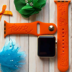 Tigger Engraved Watch Band - SarenaTealDesigns
