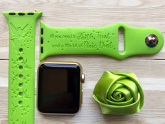 Tinker Bell Engraved Watch Band - SarenaTealDesigns