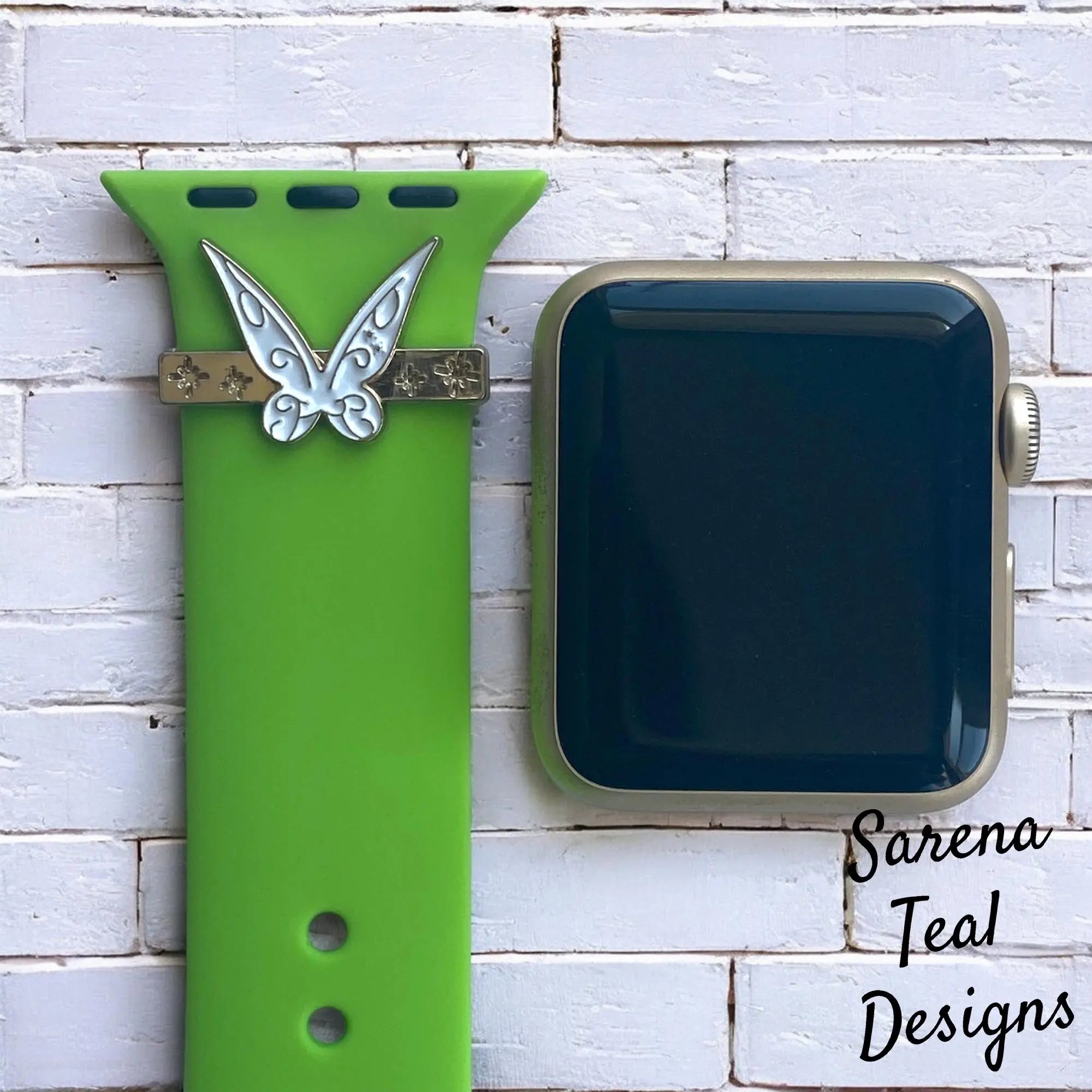 Tinker Bell Wings & Pixie Dust Slider Watch Band Charm - SarenaTealDesigns
