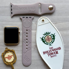 Tower of Terror Engraved Watch Band - SarenaTealDesigns