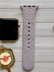 Tower of Terror Engraved Watch Band - SarenaTealDesigns