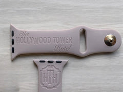 Tower of Terror Engraved Watch Band - SarenaTealDesigns