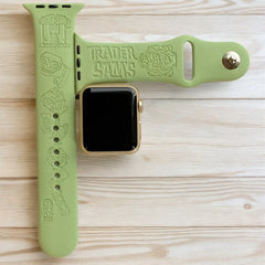 Trader Sam's Engraved Watch Band - SarenaTealDesigns