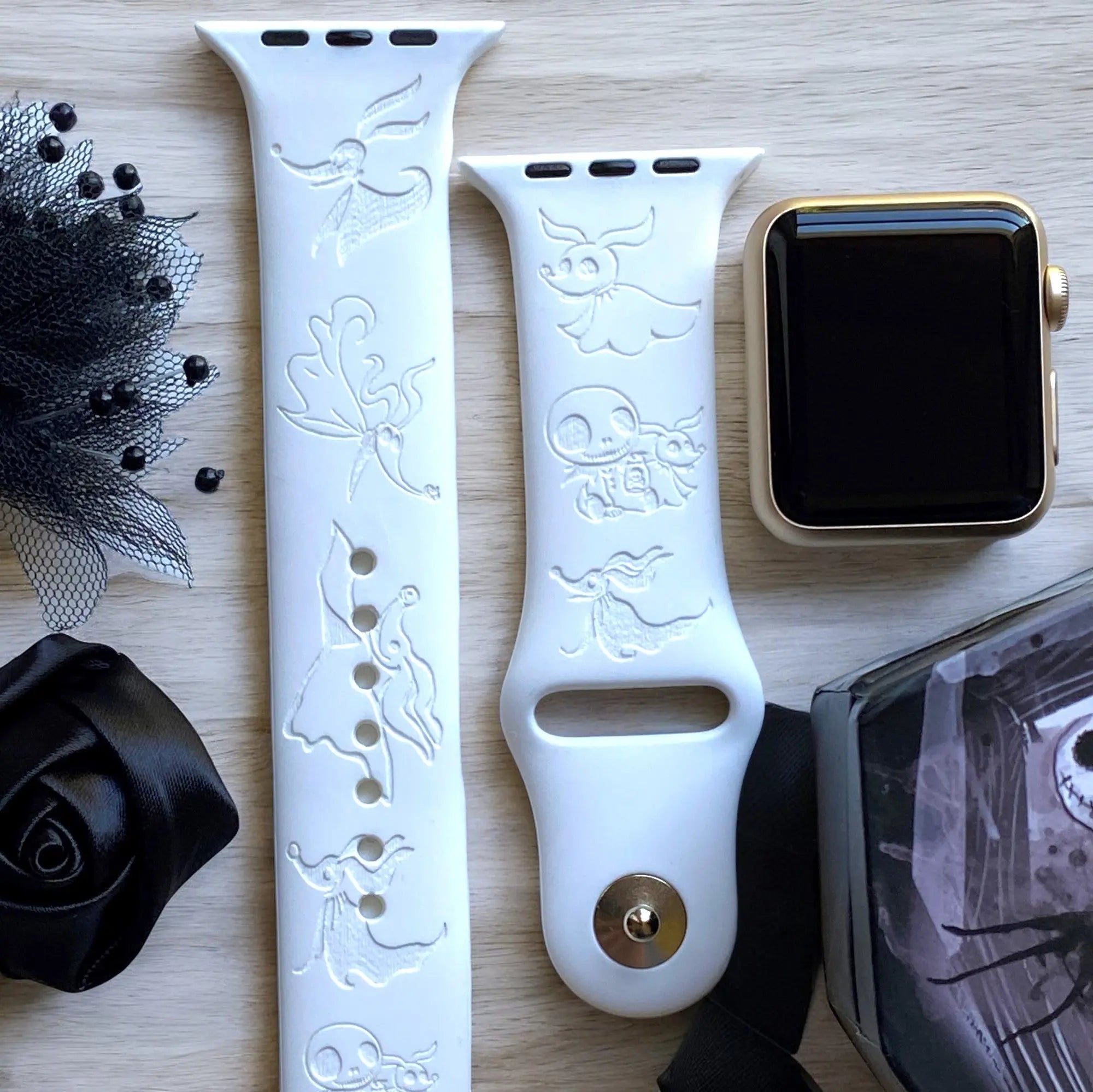 Zero Engraved Watch Band - SarenaTealDesigns