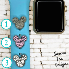 Concha Mickey Head Watch Band Charm - SarenaTealDesigns