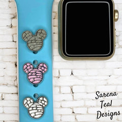 Concha Mickey Head Watch Band Charm - SarenaTealDesigns