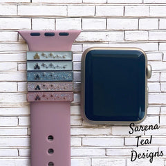 Disney Castle and Fireworks Watch Band Slider Charm - SarenaTealDesigns