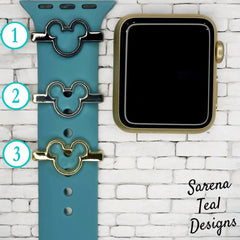 Hollow Mickey Head Band Slider Charm - SarenaTealDesigns