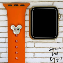Jack Skellington Mickey Head Watch Band Charm - SarenaTealDesigns