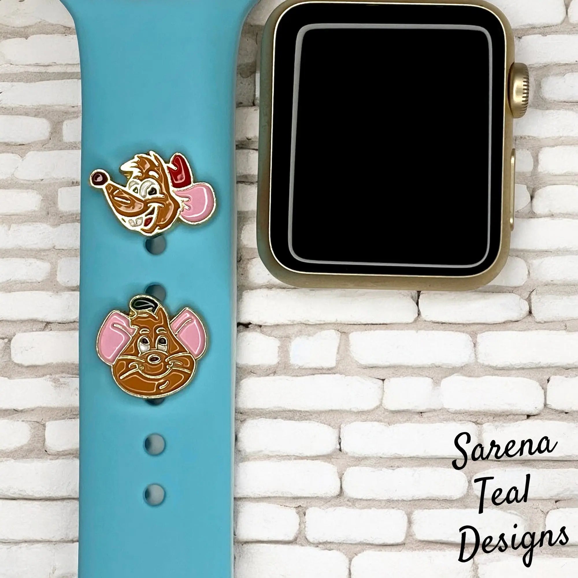 Jaq and Gus Gus Watch Band Charm - SarenaTealDesigns