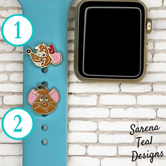 Jaq and Gus Gus Watch Band Charm - SarenaTealDesigns