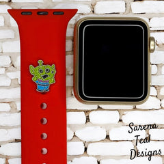 Little Green Man Watch Band Charm - SarenaTealDesigns