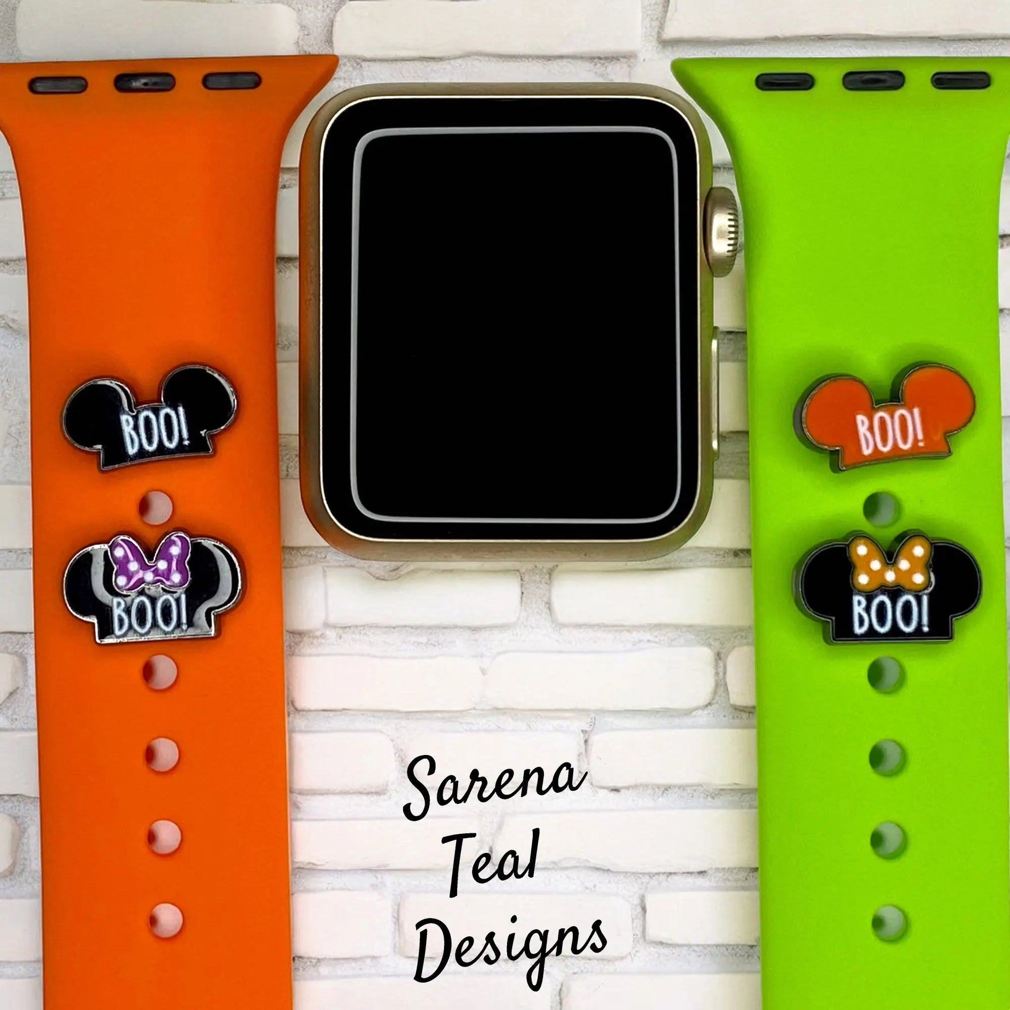 Mickey and Minnie BOO Watch Band Charm - SarenaTealDesigns