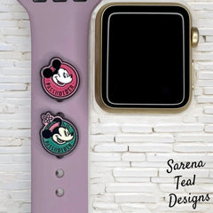 Mickey and Minnie Passholder Watch Band Charm - SarenaTealDesigns