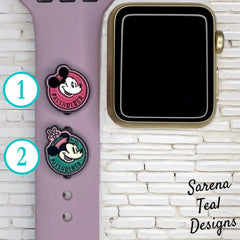 Mickey and Minnie Passholder Watch Band Charm - SarenaTealDesigns