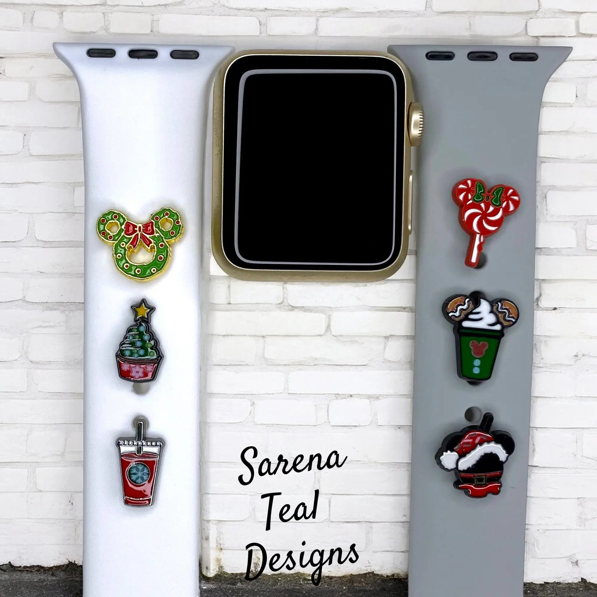 Mickey Christmas Treats Watch Band Charm - SarenaTealDesigns